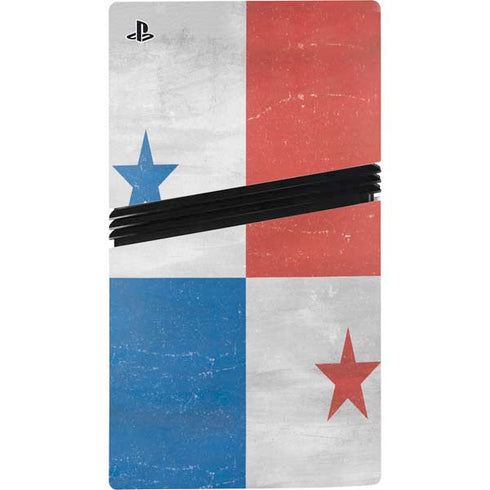 Panama Flag Distressed PS5 Pro Disk Console Skin